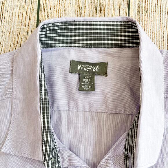 Men's Large Kenneth Cole Reaction Casual Button Down - Picture 3 of 6